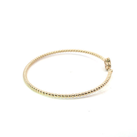 18k yellow gold bracelet with 30 round diamonds 0.31tcw