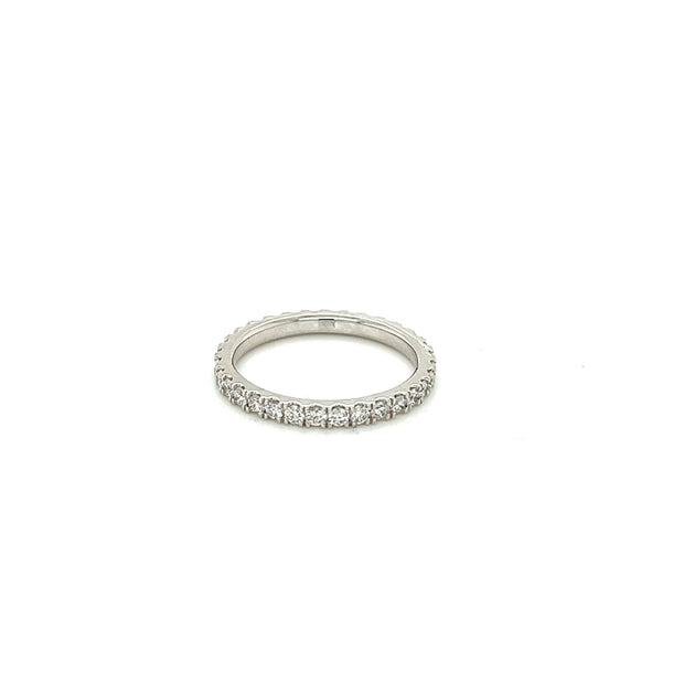 14k white gold diamond eternity band 0.72ct