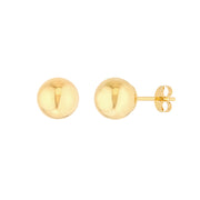 7mm Polished Ball Stud Earrings