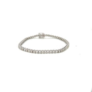 14k White Gold Diamond Tennis Bracelet 3.88ct