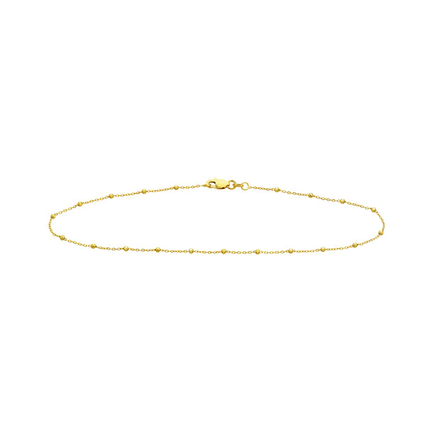 Faceted Bead Saturn Chain