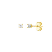 3mm CZ Stud Earrings