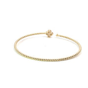 18k yellow gold bracelet with 30 round diamonds 0.31tcw