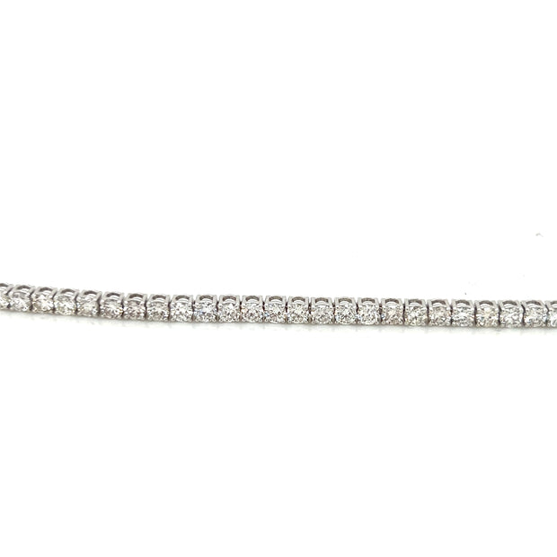 14k White Gold Diamond Tennis Bracelet 3.88ct