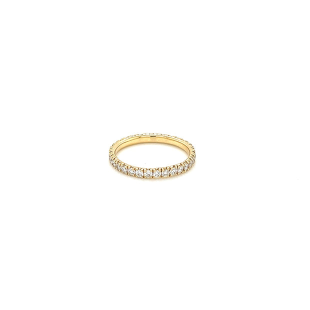 14k yellow gold diamond eternity band 0.75ct