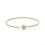 18k yellow gold bracelet with 30 round diamonds 0.31tcw