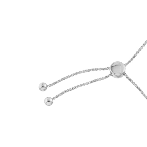 Engravable Hexagon ID Bar Bolo Bracelet