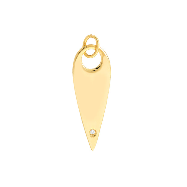 Teardrop Pendant with 1pt Diamond