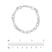 Square Wire Hollow Link Bracelet