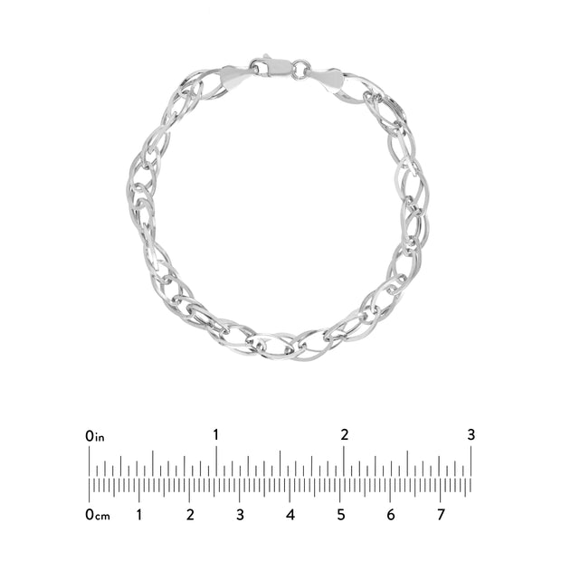 Square Wire Hollow Link Bracelet