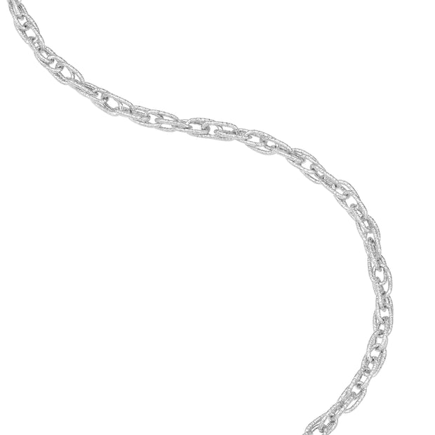 Textured Double Cable Chain Bracelet