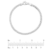 Round D/C Franco Chain Bracelet