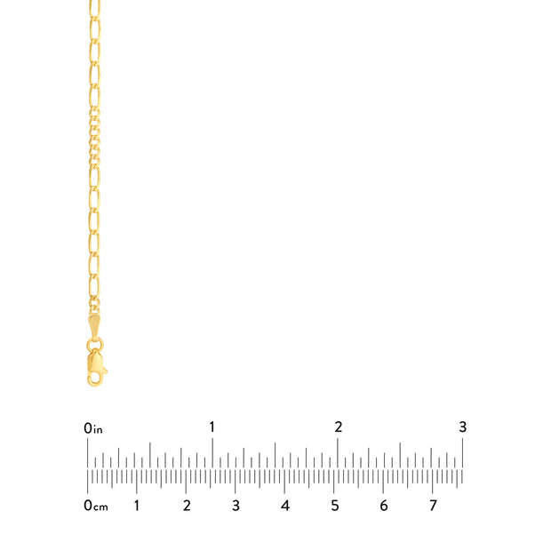 2.35mm 6+6 Figaro Chain