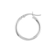 2mm x 20mm Polished Hoop Earrings